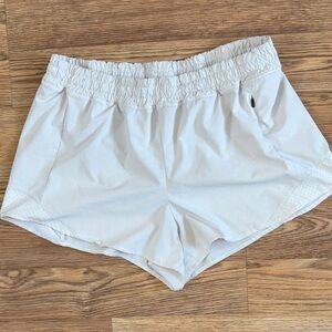Women's White CALIA Elastic Waist built in underwear athletic shorts size large